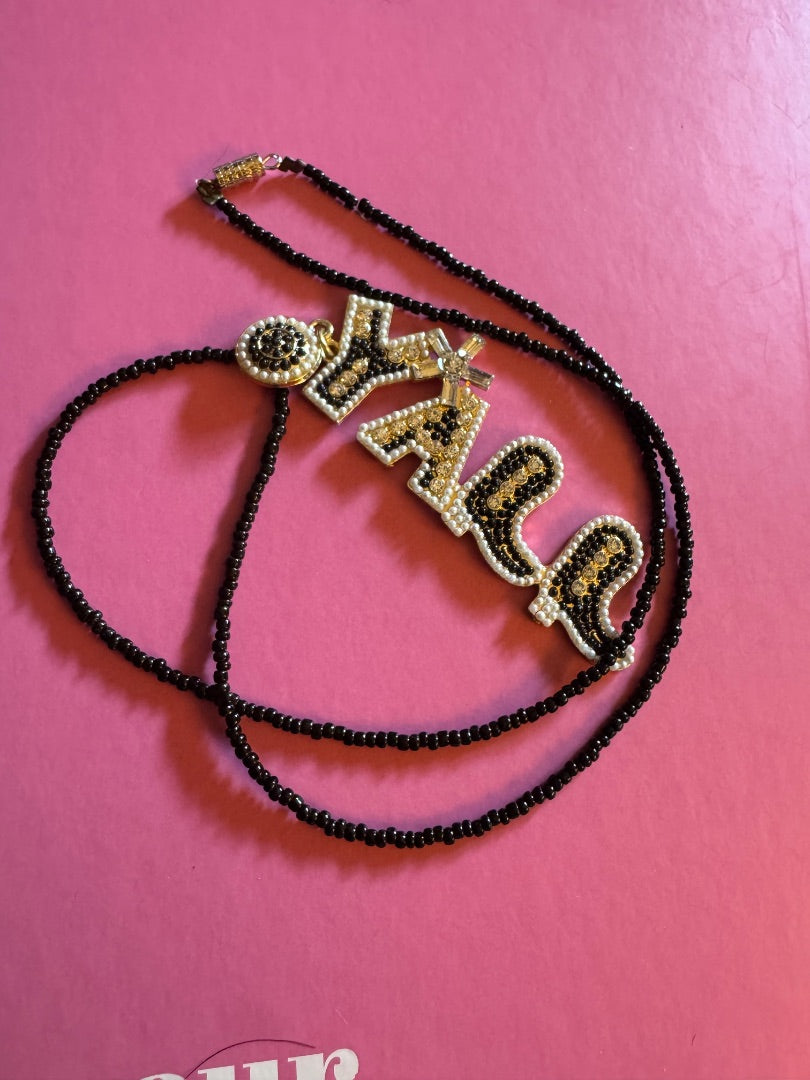 "YALL" boot necklace