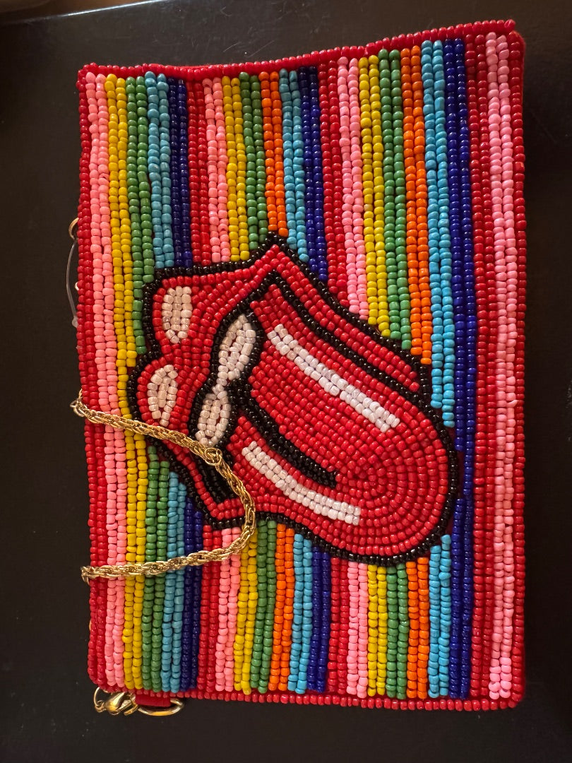 "Rolling Stones" like coin purse
