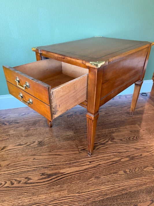 Vintage Book Decor End Table