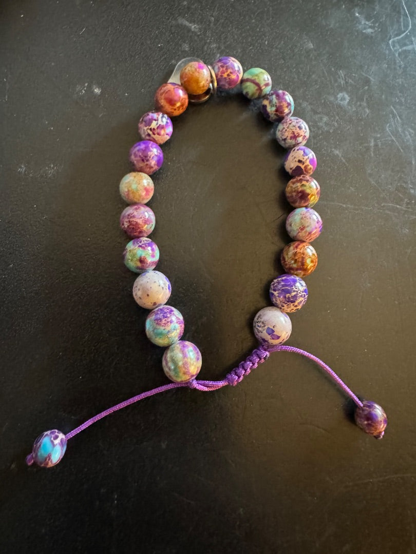 Sea Sediment jasper? stretchy bracelet