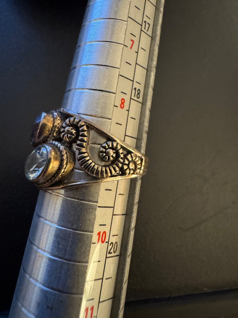 Purple Blue stone 925 ring 9