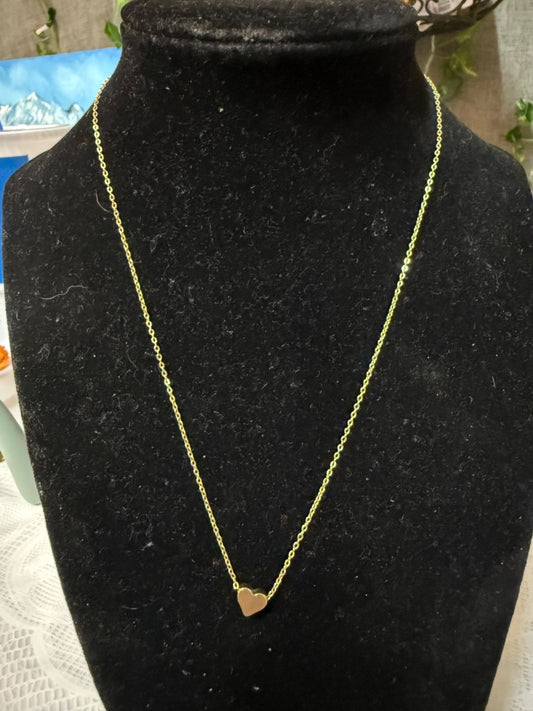 Gold tone Falligin Necklace