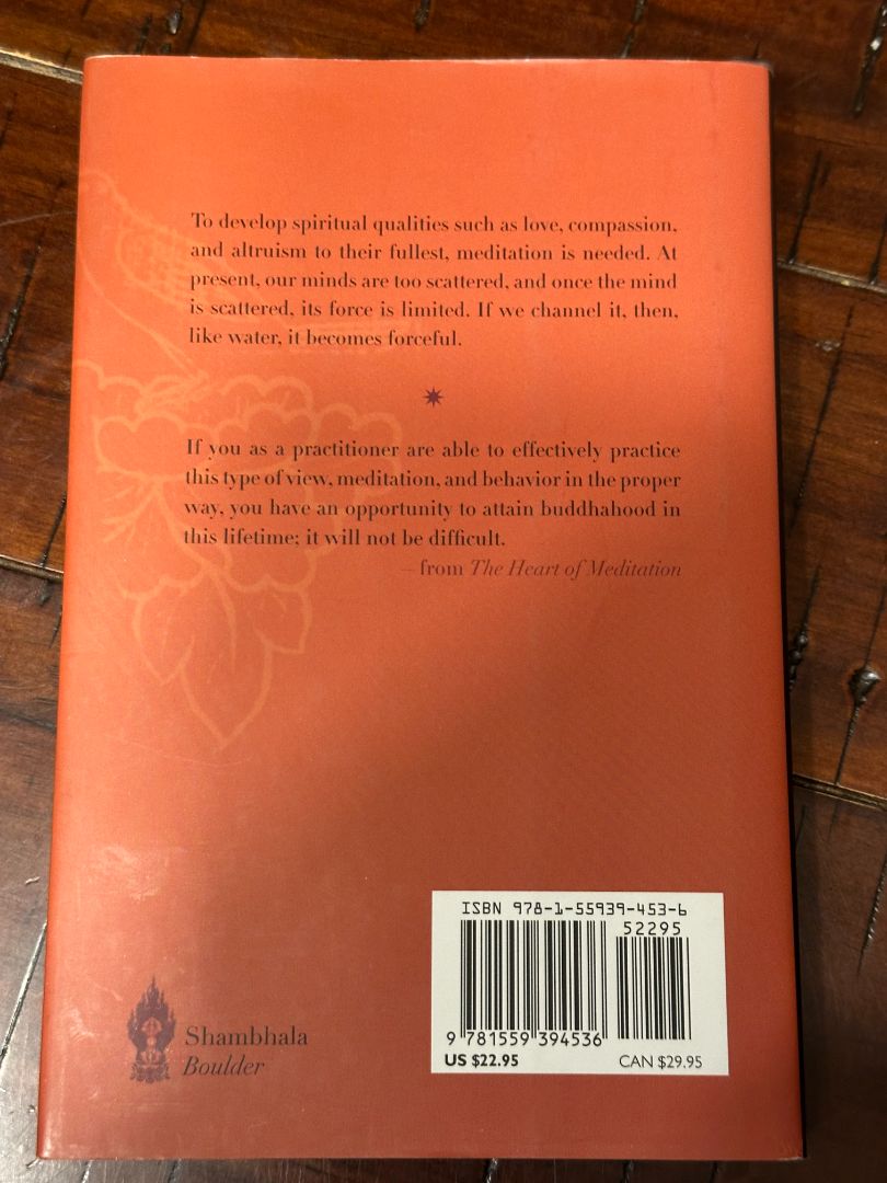 Hardcover The Heart of Meditation - Dalai Lama
