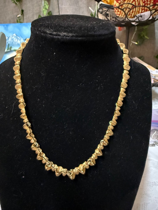 Gold tone Monet Necklace