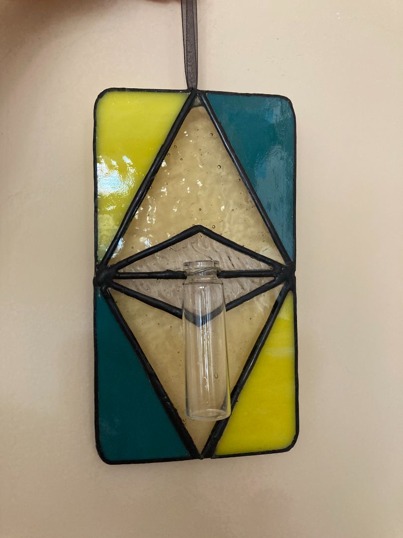 yellow Stained glass plant propagation station