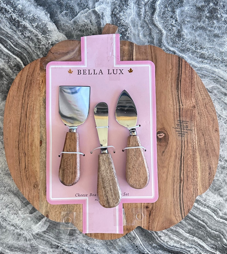 Brown Pumpkin Charcuterie Set, 6x11