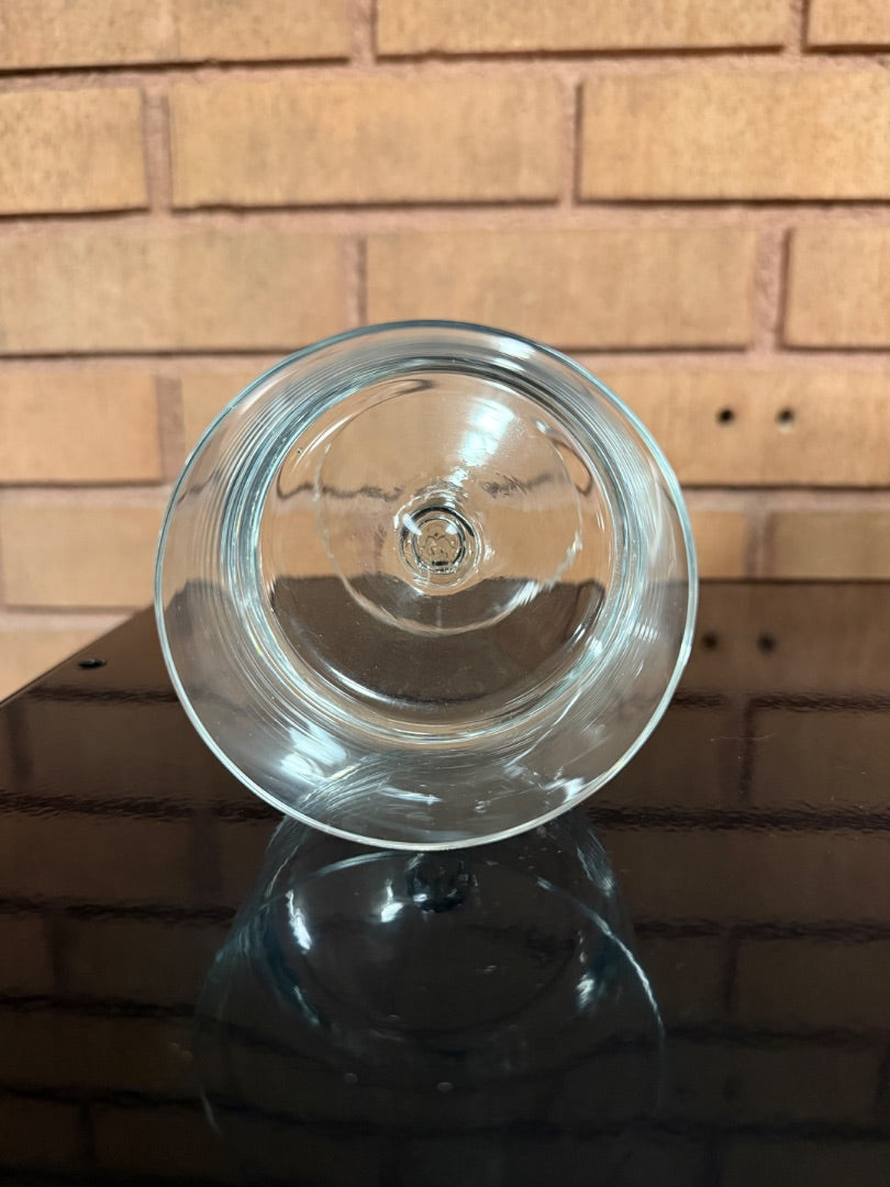 Clear Set of 4 Straight Coupe/Dessert Bowl, 5 1/4” tall, almost 3 1/2” wide