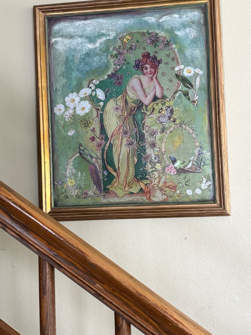 Multi colors Framed art, 7”