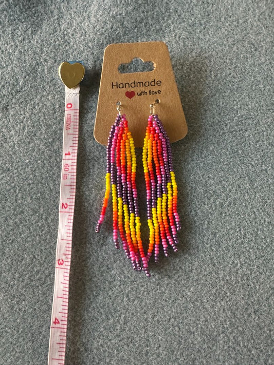 Multi Always Bead Grateful Seed Bead Earrings, Varies