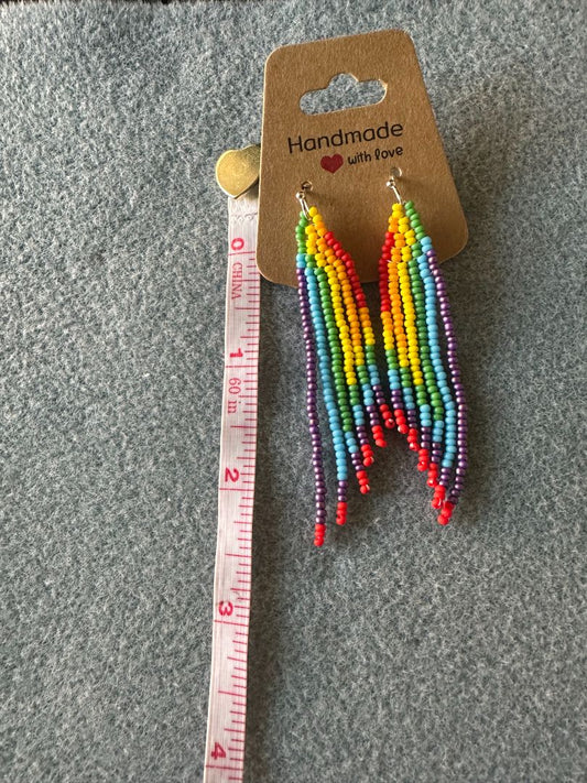 Multi Always Bead Grateful Seed Bead Earrings, Varies