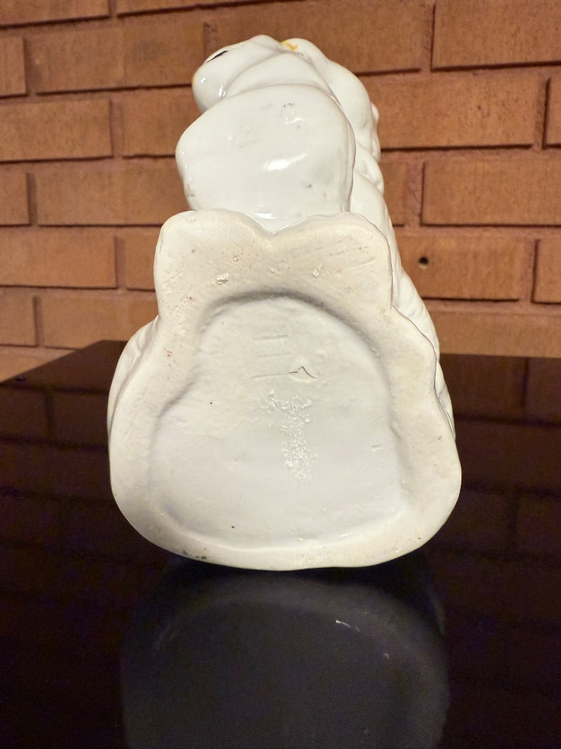 White Cat with Kitten Planter, 6” tall, 6” wide