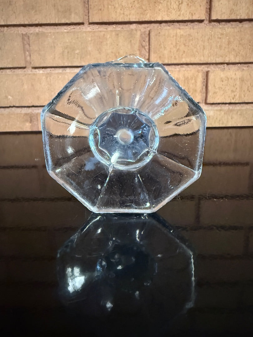 Clear Art Deco Tulip Shaped Vase