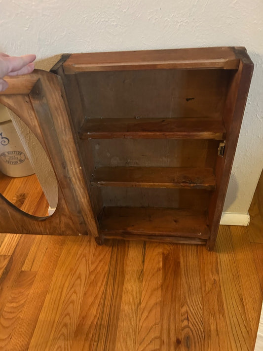 Antique Oak Bathroom Medicine Cabinet