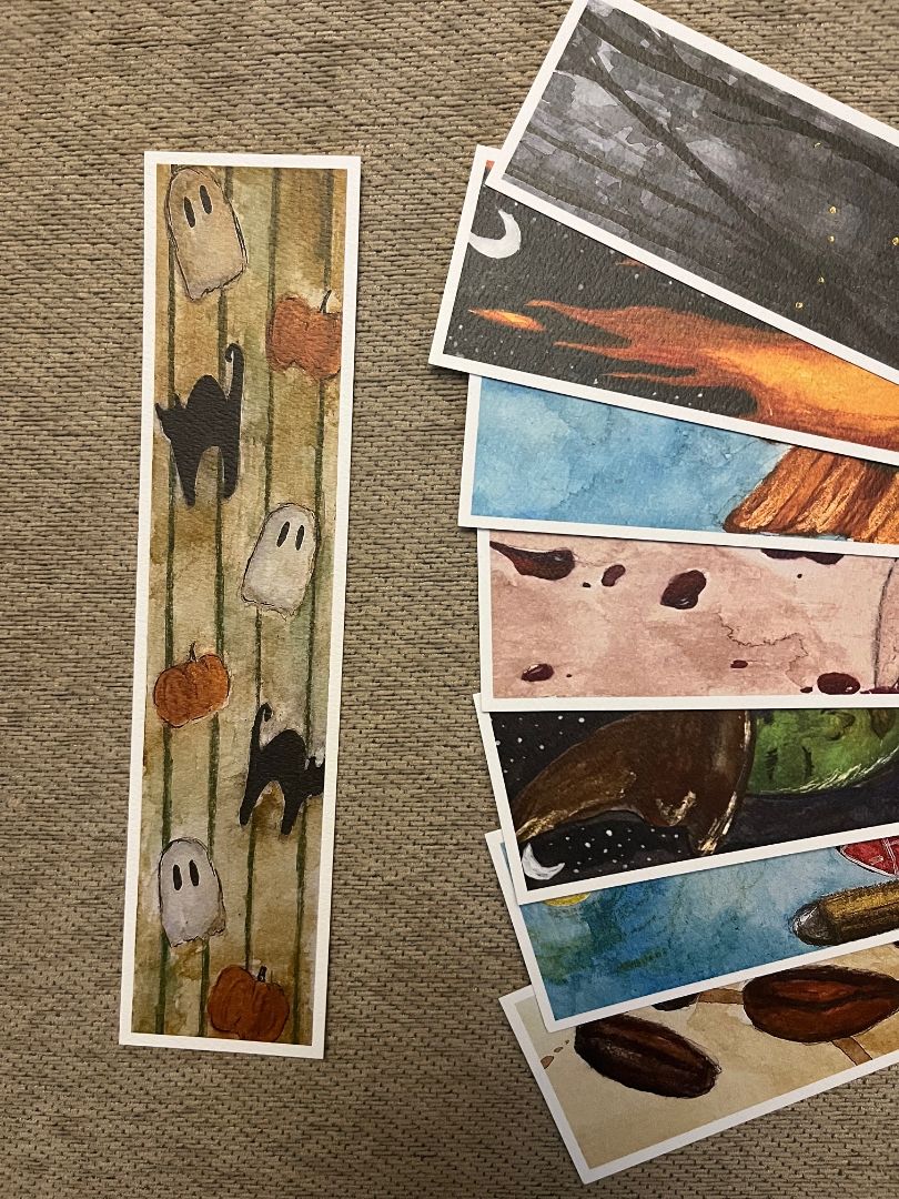 Multi Queer & Crafty Bookmark- black cats, 2x8.5