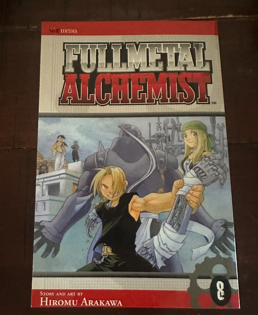 Full Metal Alchemist Vol 8 Manga, 8 x 4 x 1