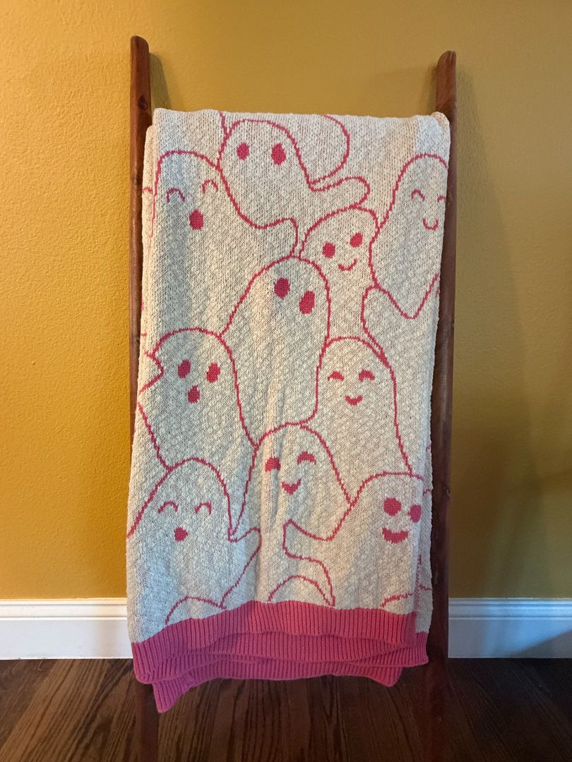 Hot Pink Ghost Blanket