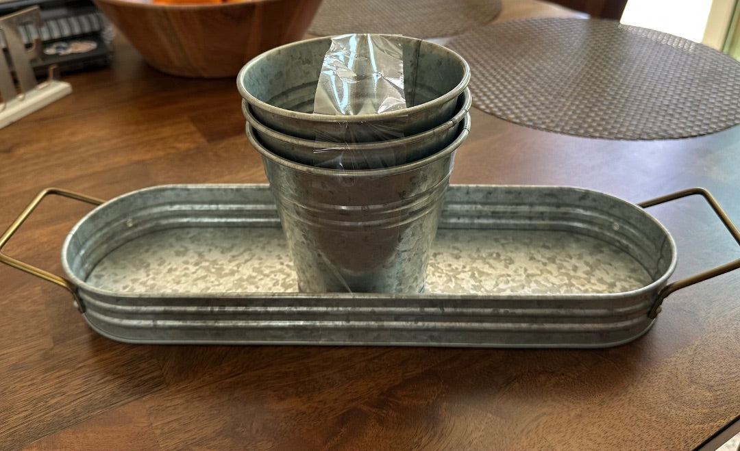 Better Homes & Gardens metal containers & holder
