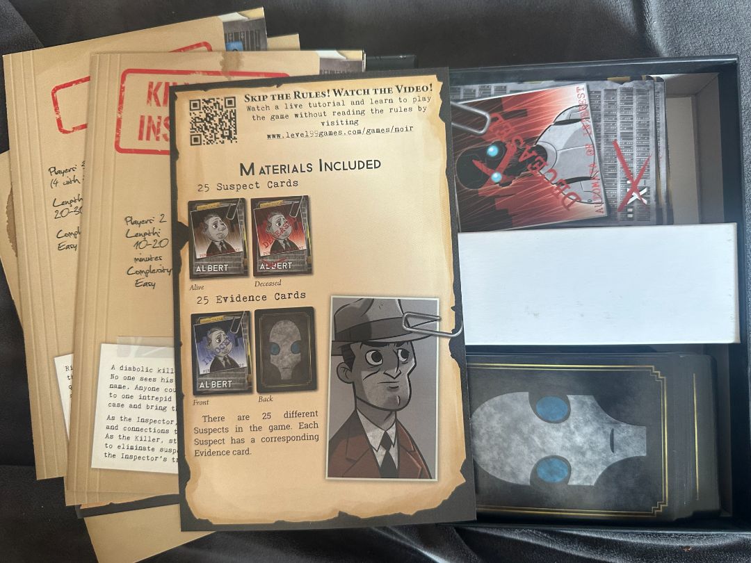 Automata Noir Deductive Mystery Card Board Game - USED