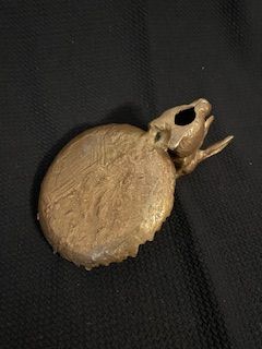 Brass Bunny Trinket Dish