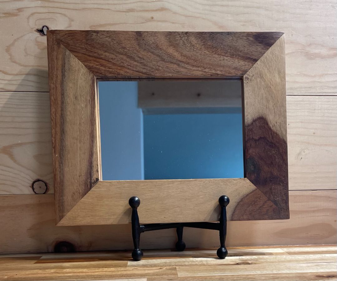 Natural Wood Small Mirror, 8 1/2" (t) x 10 1/2" (h)