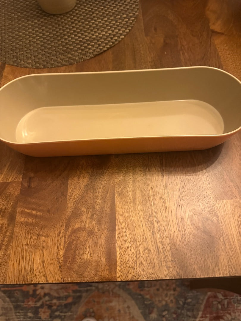 Orange melanin tray, Approx. 11 in long