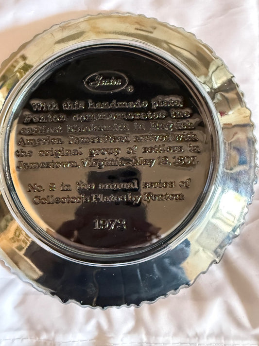 Amethyst Carnival Fenton Fenton American Ceaftsman Series Plate