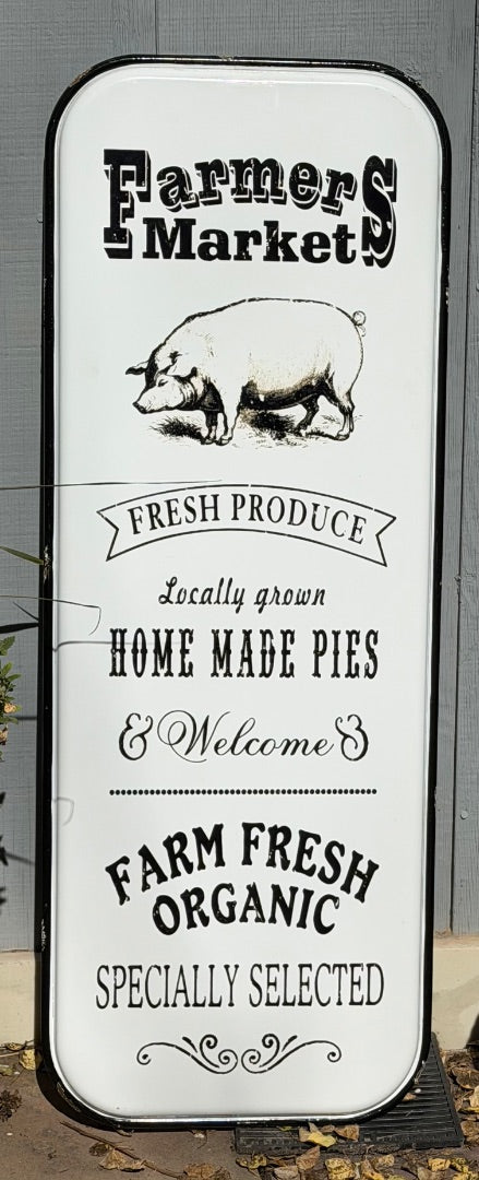 White Metal Sign, 16” x 42”
