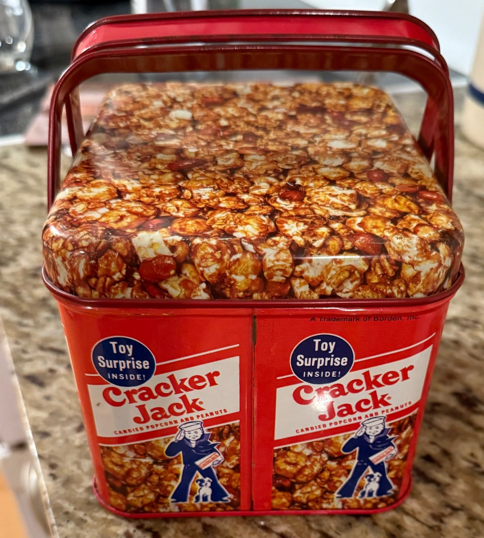 Red & brown Toy surprise Cracker Jack 1970’s