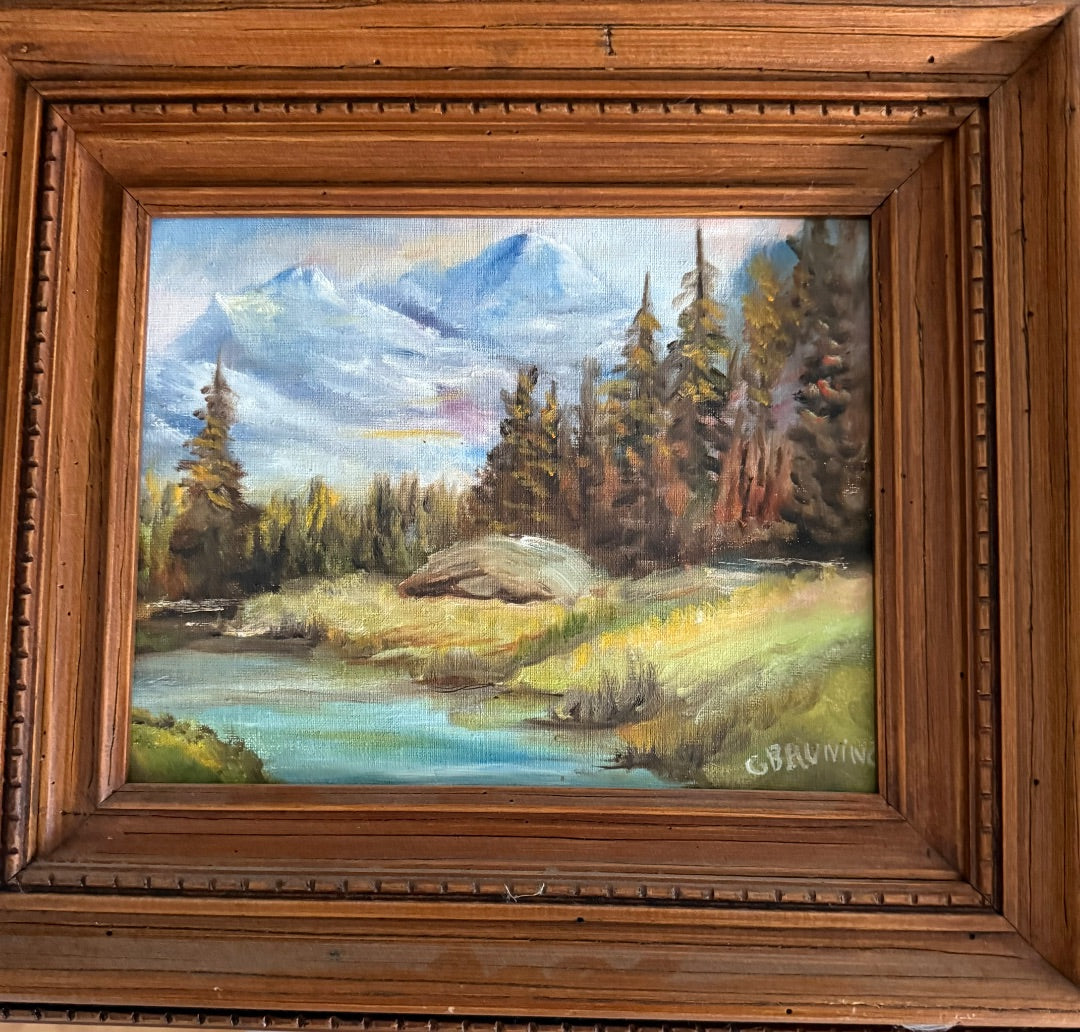 Madrid Oil painting/Brunning