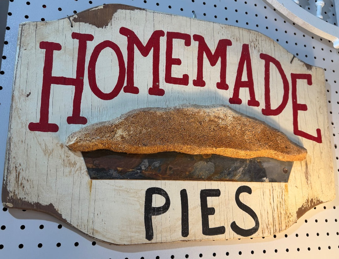 Cream Handmade Kitchen Pie Sign, 16 x 24”
