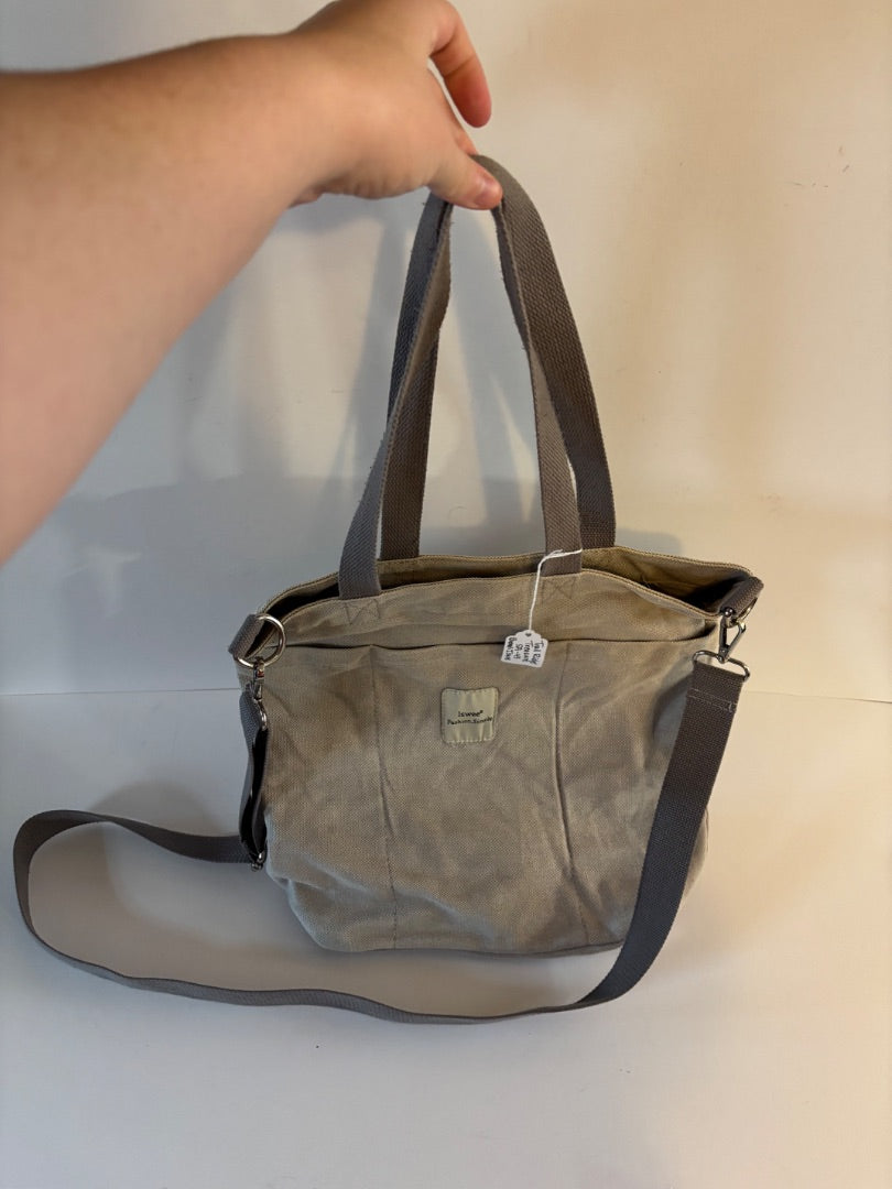 Purse - Iswee Grey Canvas crossbody