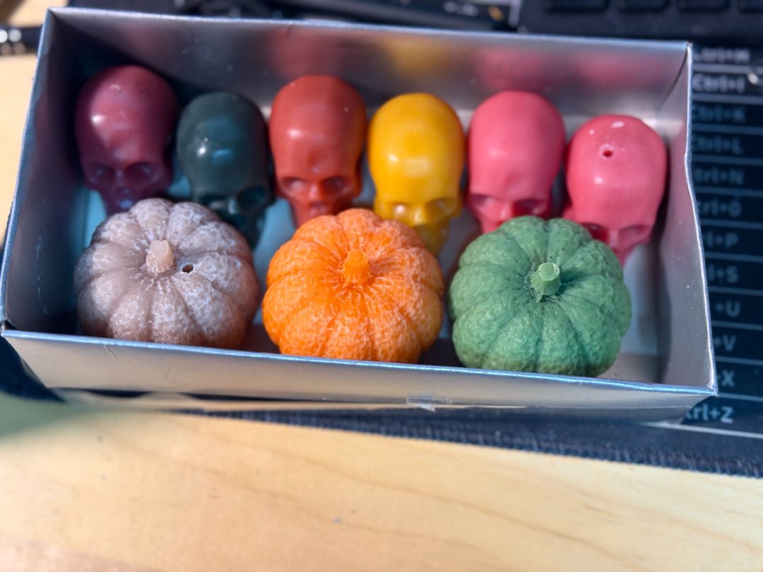multi VOX Mini Holloween Candle Set, 1-2"