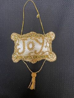 Vtg Joy Ornament