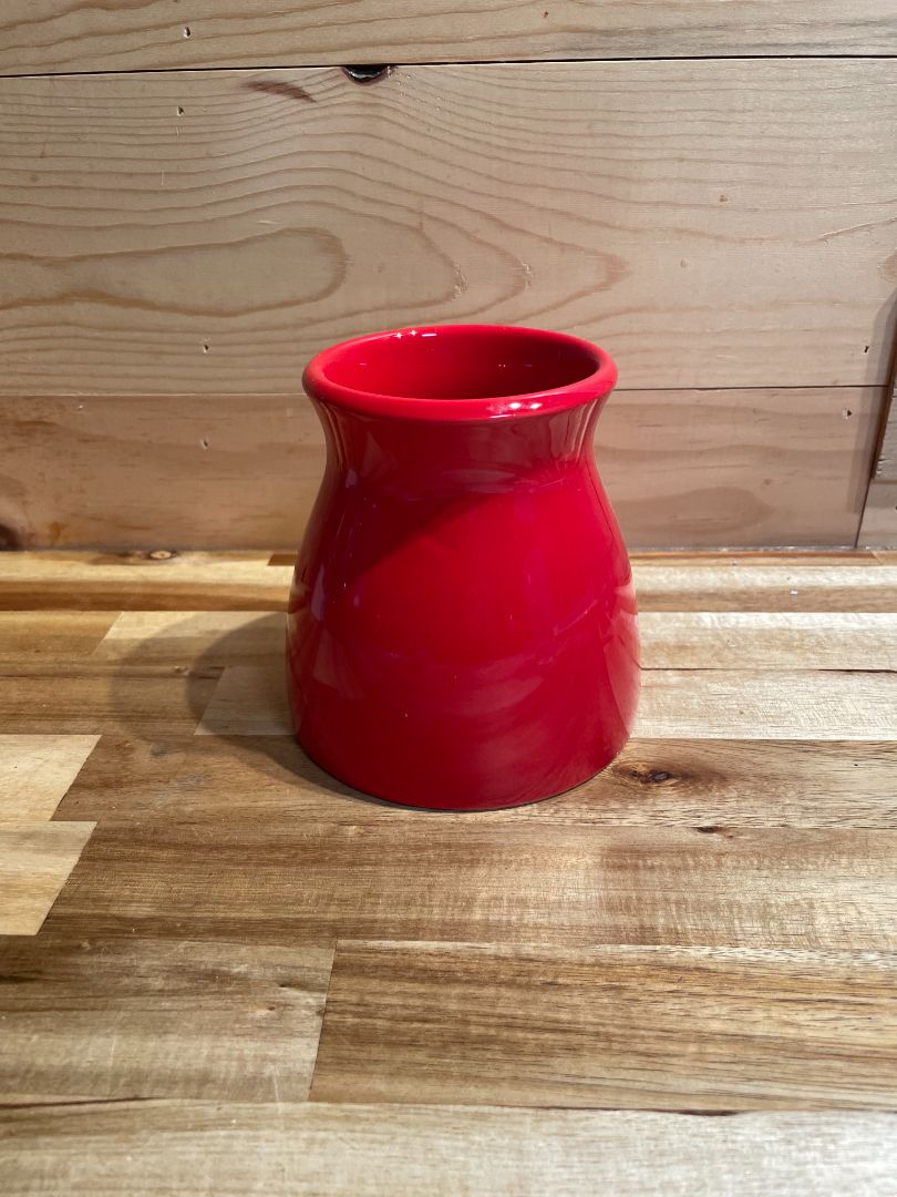 Red Ceramic Vase