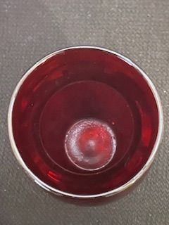 Vtg Ruby Red Vase