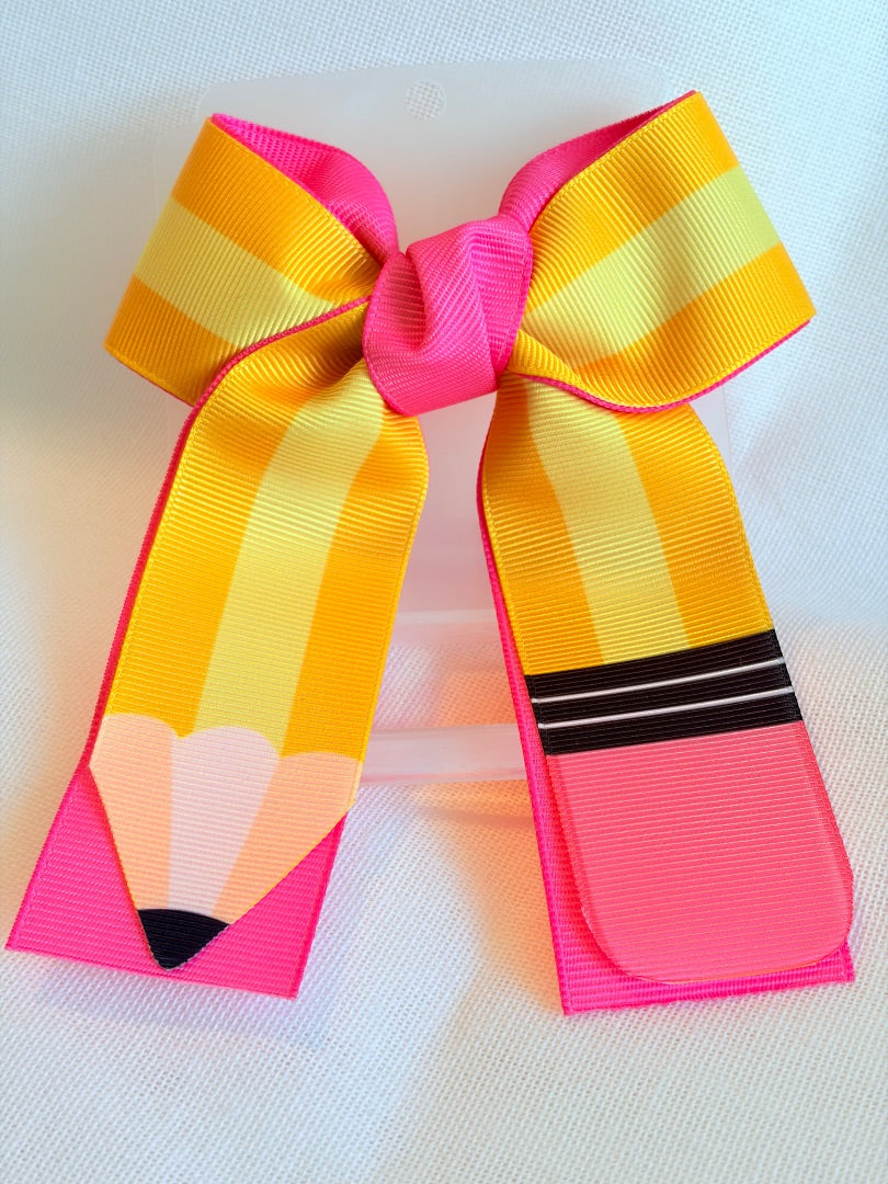 Back to school pencil / coleterito bow