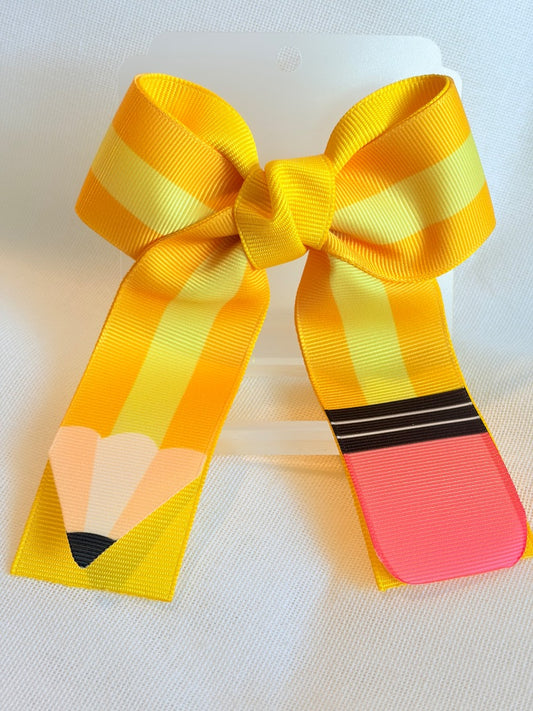 Back to school pencil / coleterito bow