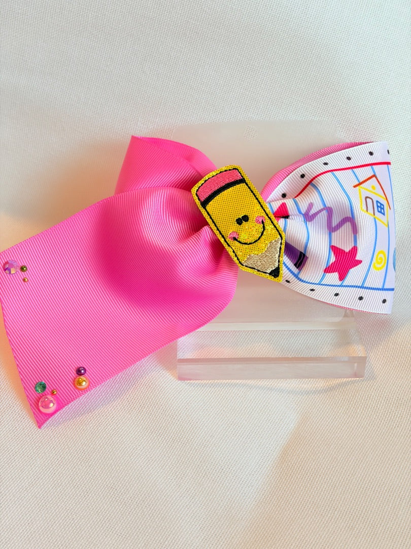 Crossed ribbon bow