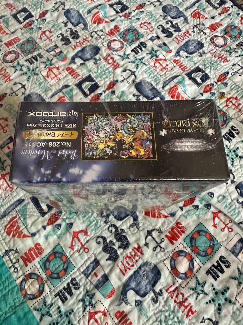 Eevee Evolutions Jigzaw Puzzled 208 pieces, 8 x 6 x 3