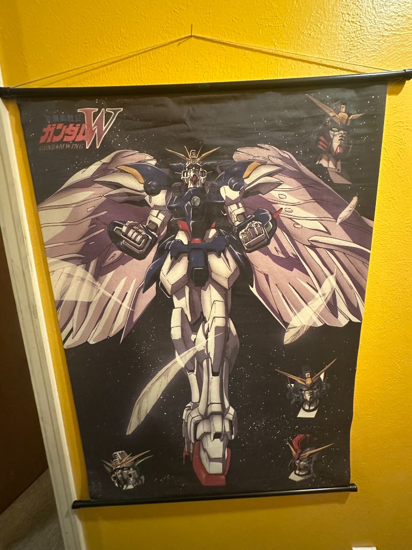 Gundam Wing Wall Scroll, 32 x 2 x 1