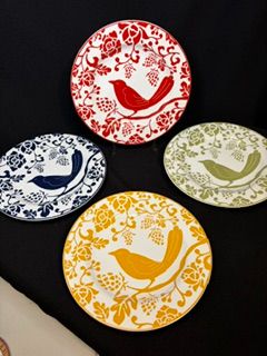 4 Bird Plates