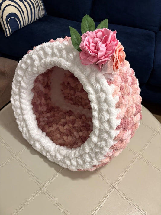 Pink Lotus Bespoke Originals Peony Palace Pet Cubby, 17 x 12