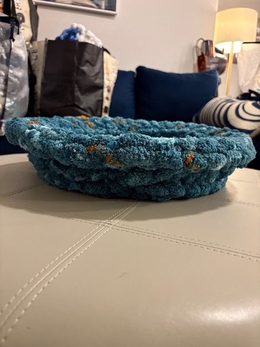 Sea Green Lotus Bespoke Originals Sea Glass Sanctuary Pet Bed, 17 inch
