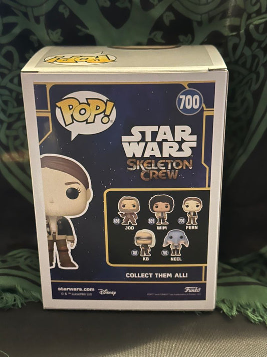 Funko POP Fern - Star Wars: Skeleton Crew - 3.74-in Vinyl Bobblehead Figure, 4 x 3 x 2