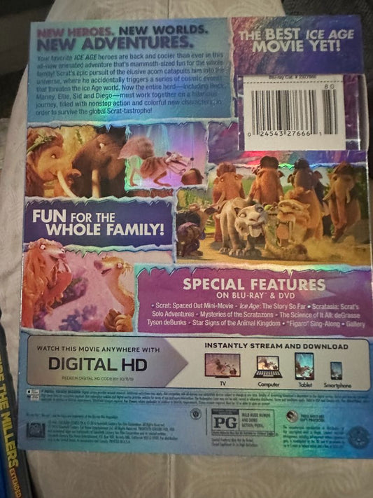 Bluray Ice Age Collision Course - No Digital Bluray, 5 x 4 x 1