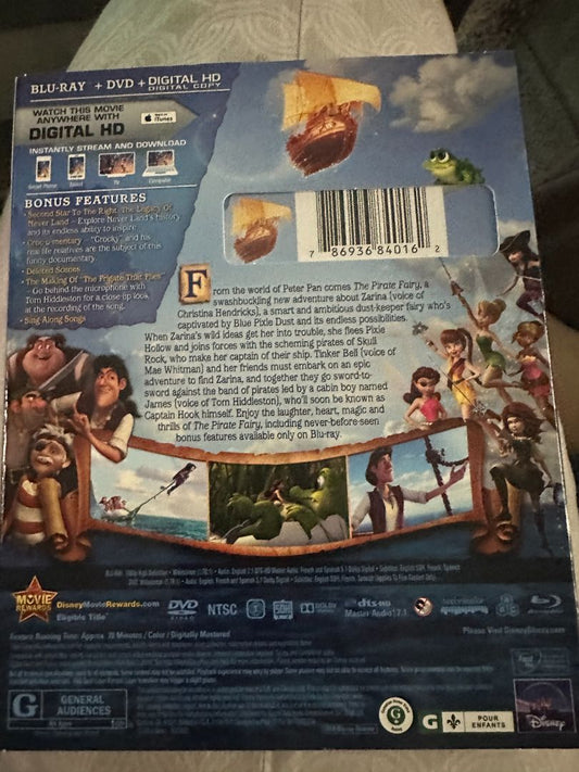 Disney Pirate Fairy - No Digital Bluray, 5 x 4 x 1