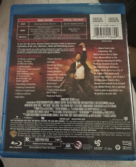 Bluray Constantine Movie, 5 x 4 x 1