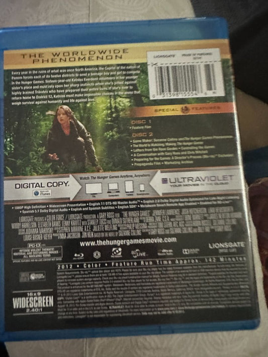 The Hunger Games - No Digital bluray, 5 x 4 x 1