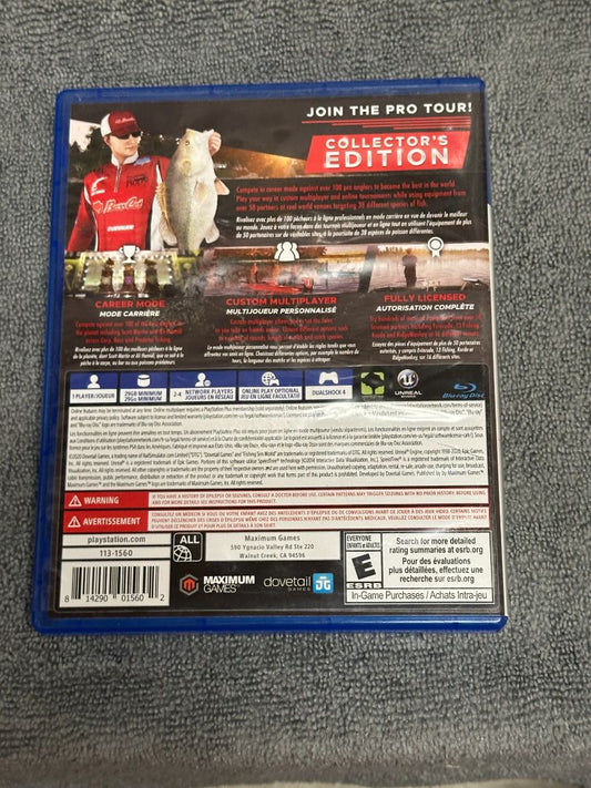PS4 Fishing Sim World Collectors Edition Ps4 Video Game, 5 x 4 x 1