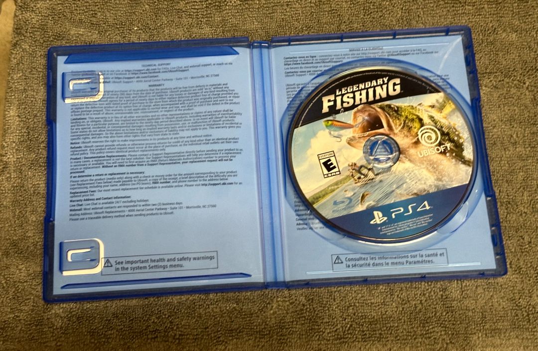 Legendary Fishing PS4 Video Game, 5 x 4 x 1